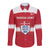 Custom Denmark Hockey Long Sleeve Button Shirt Go Danish Lions - Wonder Print Shop