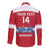 Custom Denmark Hockey Long Sleeve Button Shirt Go Danish Lions - Wonder Print Shop