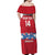 Custom Denmark Hockey Off Shoulder Maxi Dress Go Danish Lions - Wonder Print Shop