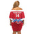 Custom Denmark Hockey Off Shoulder Short Dress Go Danish Lions - Wonder Print Shop