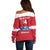 Custom Denmark Hockey Off Shoulder Sweater Go Danish Lions - Wonder Print Shop