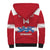 Custom Denmark Hockey Sherpa Hoodie Go Danish Lions