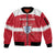 Custom Denmark Hockey Sleeve Zip Bomber Jacket Go Danish Lions