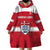 Custom Denmark Hockey Wearable Blanket Hoodie Go Danish Lions