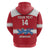 Custom Denmark Hockey Zip Hoodie Go Danish Lions