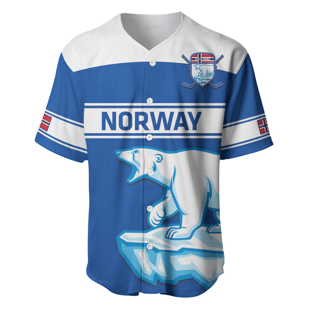 Custom Norway Hockey Baseball Jersey Go Norge Polar - Wonder Print Shop