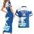 Custom Norway Hockey Couples Matching Short Sleeve Bodycon Dress and Hawaiian Shirt Go Norge Polar - Wonder Print Shop