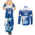 Custom Norway Hockey Couples Matching Summer Maxi Dress and Long Sleeve Button Shirt Go Norge Polar - Wonder Print Shop