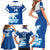 Custom Norway Hockey Family Matching Short Sleeve Bodycon Dress and Hawaiian Shirt Go Norge Polar - Wonder Print Shop