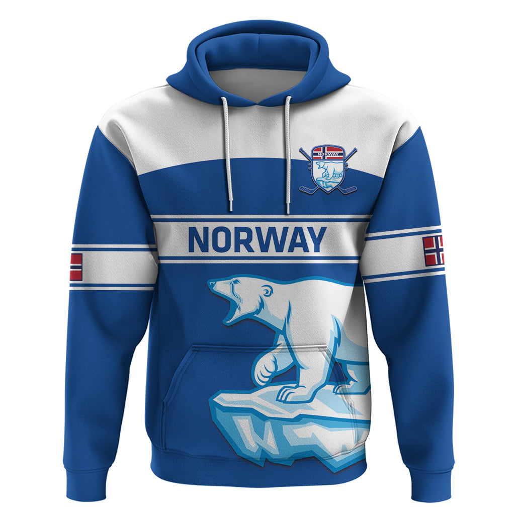 Custom Norway Hockey Hoodie Go Norge Polar - Wonder Print Shop