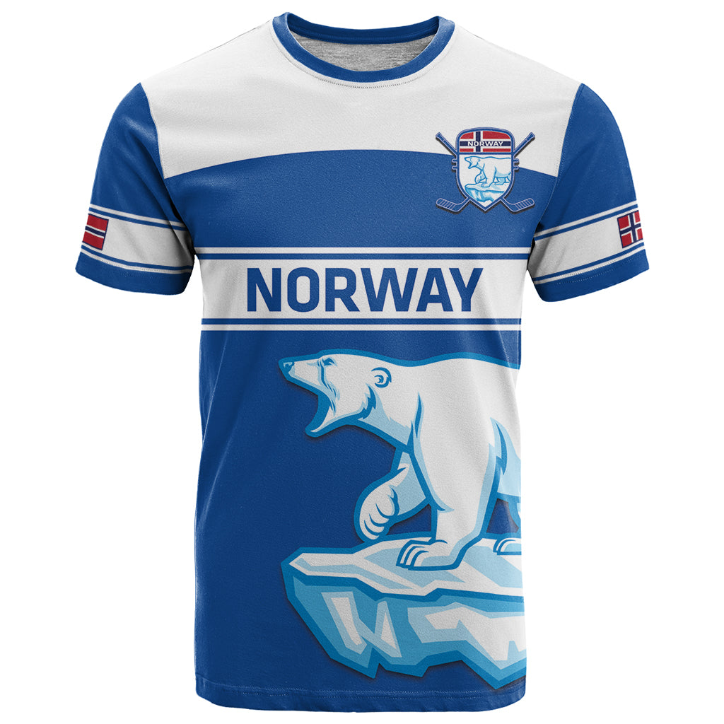 Custom Norway Hockey T Shirt Go Norge Polar