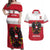 Custom Austria Hockey Couples Matching Off Shoulder Maxi Dress and Hawaiian Shirt Go Osterreich Eagles - Wonder Print Shop