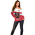 Custom Austria Hockey Off Shoulder Sweater Go Osterreich Eagles - Wonder Print Shop