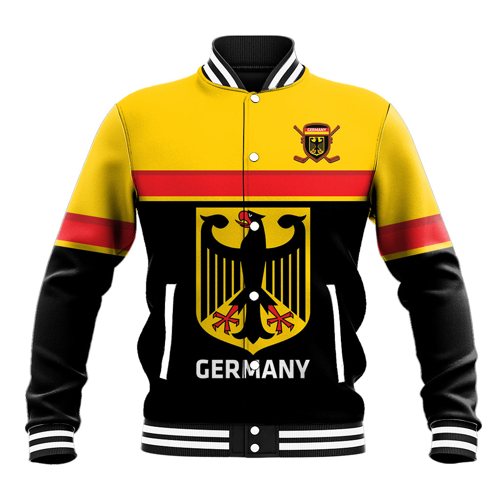 Custom Germany Hockey Baseball Jacket Go German Bearers of the Eagle - Wonder Print Shop