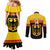 Custom Germany Hockey Couples Matching Mermaid Dress and Long Sleeve Button Shirt Go German Bearers of the Eagle