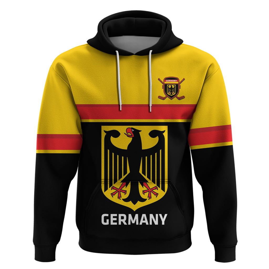 Custom Germany Hockey Hoodie Go German Bearers of the Eagle - Wonder Print Shop