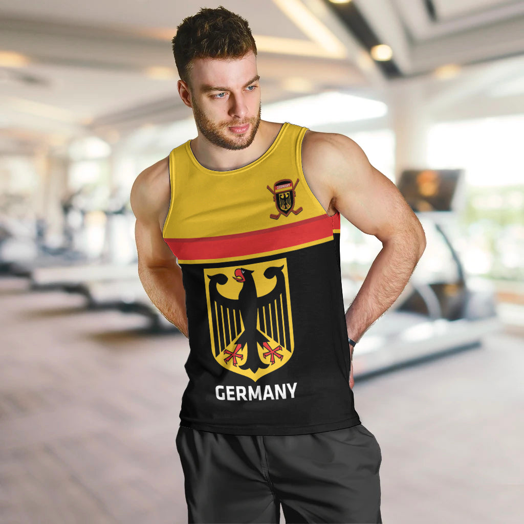 Custom Germany Hockey Men Tank Top Go German Bearers of the Eagle