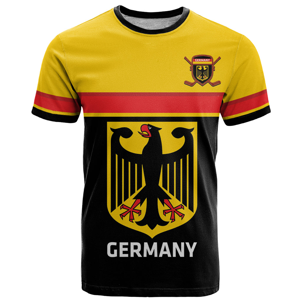 Custom Germany Hockey T Shirt Go German Bearers of the Eagle