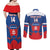 Custom Slovakia Hockey Couples Matching Off Shoulder Maxi Dress and Long Sleeve Button Shirt Go Slovak Our Boys - Wonder Print Shop