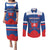 Custom Slovakia Hockey Couples Matching Puletasi and Long Sleeve Button Shirt Go Slovak Our Boys - Wonder Print Shop