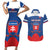 Custom Slovakia Hockey Couples Matching Short Sleeve Bodycon Dress and Hawaiian Shirt Go Slovak Our Boys - Wonder Print Shop