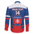 Custom Slovakia Hockey Family Matching Long Sleeve Bodycon Dress and Hawaiian Shirt Go Slovak Our Boys - Wonder Print Shop