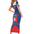 Custom Slovakia Hockey Family Matching Short Sleeve Bodycon Dress and Hawaiian Shirt Go Slovak Our Boys - Wonder Print Shop