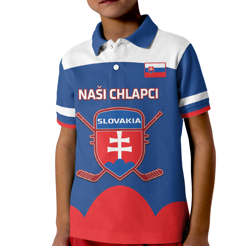 Custom Slovakia Hockey Kid Polo Shirt Go Slovak Our Boys - Wonder Print Shop