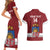 Custom Latvia Hockey Couples Matching Short Sleeve Bodycon Dress and Hawaiian Shirt 2024 Go Latvija - Wonder Print Shop