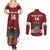 Custom Latvia Hockey Couples Matching Summer Maxi Dress and Long Sleeve Button Shirt 2024 Go Latvija - Wonder Print Shop