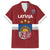 Custom Latvia Hockey Family Matching Puletasi and Hawaiian Shirt 2024 Go Latvija - Wonder Print Shop