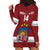 Custom Latvia Hockey Hoodie Dress 2024 Go Latvija - Wonder Print Shop