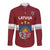 Custom Latvia Hockey Long Sleeve Button Shirt 2024 Go Latvija - Wonder Print Shop