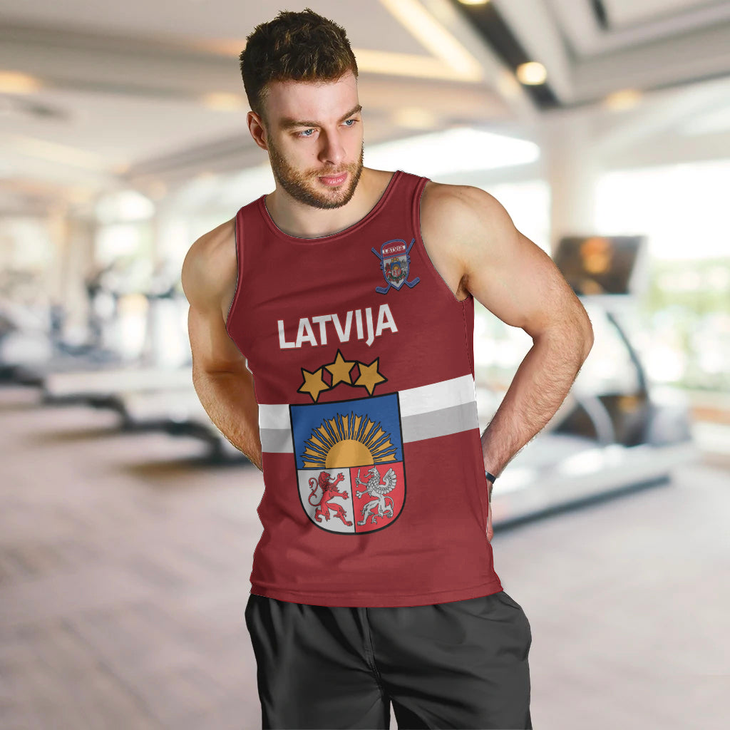 Custom Latvia Hockey Men Tank Top 2024 Go Latvija - Wonder Print Shop