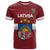 Custom Latvia Hockey T Shirt 2024 Go Latvija