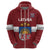 Custom Latvia Hockey Zip Hoodie 2024 Go Latvija