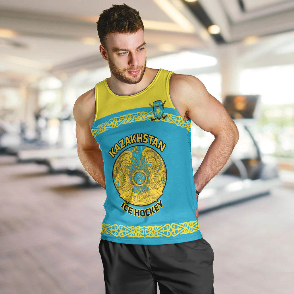 Custom Kazakhstan Hockey Men Tank Top 2024 Go Kazakh - Wonder Print Shop