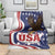 United States Independence Day Blanket USA Bald Eagle Happy 4th Of July