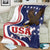 United States Independence Day Blanket USA Bald Eagle Happy 4th Of July