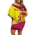 Custom West Indies Cricket Off Shoulder Short Dress 2024 World Cup Go Windies - Wonder Print Shop