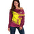 Custom West Indies Cricket Off Shoulder Sweater 2024 World Cup Go Windies - Wonder Print Shop