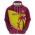 Custom West Indies Cricket Zip Hoodie 2024 World Cup Go Windies - Wonder Print Shop