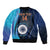 Custom India Cricket Bomber Jacket 2024 World Cup Go Men in Blue - Wonder Print Shop