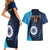 Custom India Cricket Couples Matching Short Sleeve Bodycon Dress and Hawaiian Shirt 2024 World Cup Go Men in Blue - Wonder Print Shop