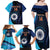 Custom India Cricket Family Matching Off Shoulder Maxi Dress and Hawaiian Shirt 2024 World Cup Go Men in Blue - Wonder Print Shop