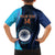 Custom India Cricket Family Matching Puletasi and Hawaiian Shirt 2024 World Cup Go Men in Blue - Wonder Print Shop