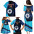 Custom India Cricket Family Matching Puletasi and Hawaiian Shirt 2024 World Cup Go Men in Blue - Wonder Print Shop