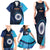 Custom India Cricket Family Matching Tank Maxi Dress and Hawaiian Shirt 2024 World Cup Go Men in Blue - Wonder Print Shop