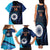 Custom India Cricket Family Matching Tank Maxi Dress and Hawaiian Shirt 2024 World Cup Go Men in Blue - Wonder Print Shop