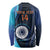 Custom India Cricket Long Sleeve Shirt 2024 World Cup Go Men in Blue - Wonder Print Shop